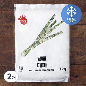 마당발 중국산 슬라이스 대파 (냉동), 1kg, 2개