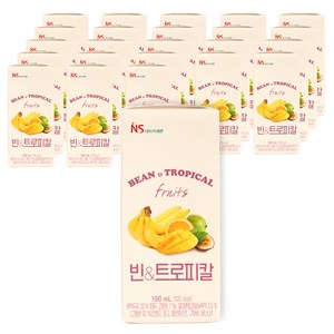 네이처세븐 빈 앤 트로피칼 두유, 190ml, 24개