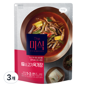 더미식 큰 소고기육개장, 500g, 3개