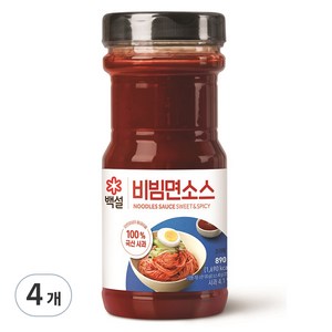 백설 비빔면소스, 4개, 890g