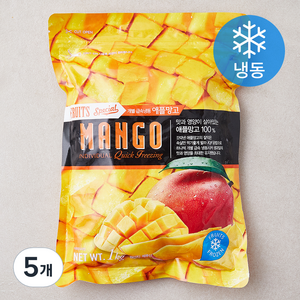 팜앤푸드 애플망고 (냉동), 1kg, 5개