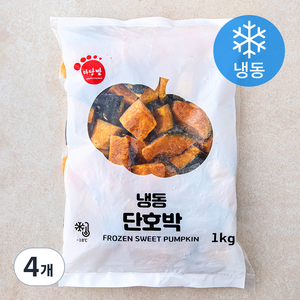 마당발 단호박 (냉동), 1kg, 4개