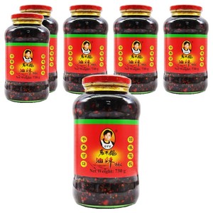 라오깐마 라조장 고추소스, 730g, 6개