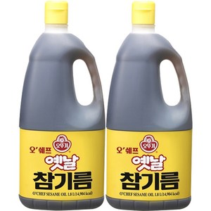 오뚜기옛날 오뚜기 오쉐프 옛날참기름, 1.8L, 2개