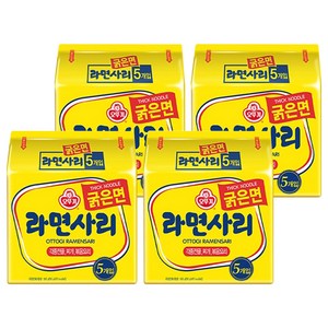 오뚜기 라면사리 굵은면 110g, 20개