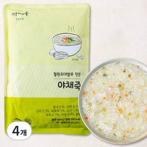 서울마님죽 야채죽 (냉장), 500g, 4개