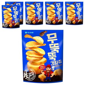 무뚝뚝감자칩 통후추 소금맛 과자, 60g, 6개