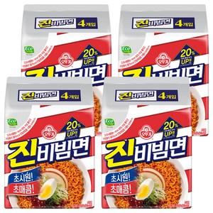 오뚜기 진비빔면 156g, 16개