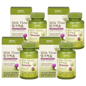 GNCHERBALPLUS 밀크씨슬, 60정, 4개