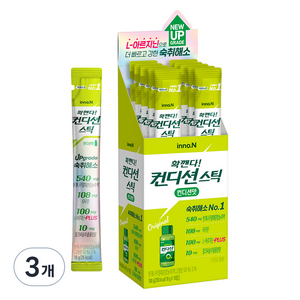 innoN 컨디션 숙취해소 스틱 컨디션맛 180g, 3개