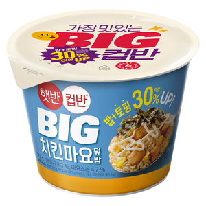 햇반컵반 BIG 치킨마요덮밥, 313g, 1개