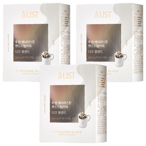aLIST 투썸플레이스 핸드드립 커피 다크블렌드, 7g, 5개입, 3개
