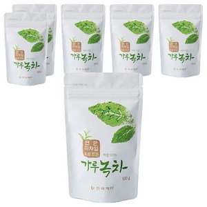 한국제다 가루녹차, 100g, 6개