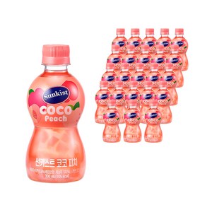 썬키스트 코코 피치 음료, 300ml, 24개