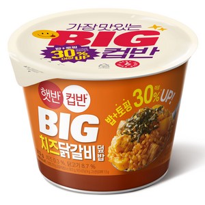 햇반컵반 BIG 치즈닭갈비덮밥, 1개, 313g