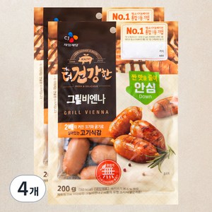 더건강한 그릴비엔나, 200g, 4개