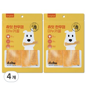 츄잇 한우 강아지 덴탈껌, 마누카꿀, 50g, 4개