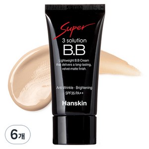 한스킨 수퍼 쓰리 솔루션 BB크림 SPF35 PA++ 30ml, 6개