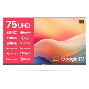 와이드뷰 4K UHD LED 구글3.0 스마트 TV, 190cm(75인치), WGE75UT1, 벽걸이형, 방문설치