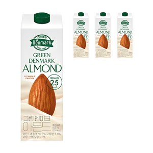 덴마크 그린덴마크 아몬드, 950ml, 4개