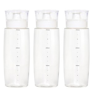 시노글라스 뉴라운드 오일병 크림화이트, 300ml, 3개