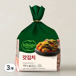 비비고 갓김치, 900g, 3개