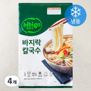 비비고 바지락칼국수 2인분 (냉동), 642g, 4개