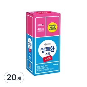 상쾌환 스틱 사과맛, 18g, 20개