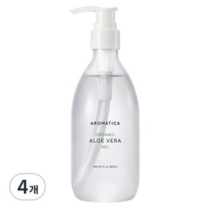 아로마티카 수딩 알로에 베라 젤, 300ml, 4개