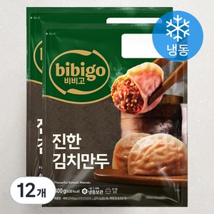 비비고 진한 김치만두 (냉동), 400g, 12개