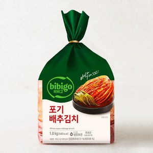 비비고 포기 배추김치, 1.8kg, 1개