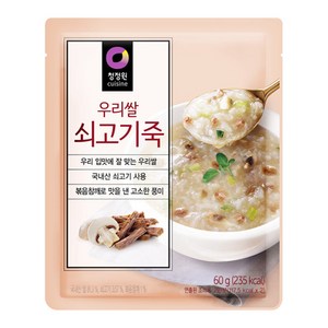 청정원 우리쌀 쇠고기죽, 60g, 1개
