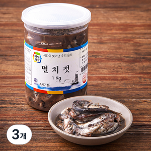 자연다감 멸치젓, 1kg, 3개