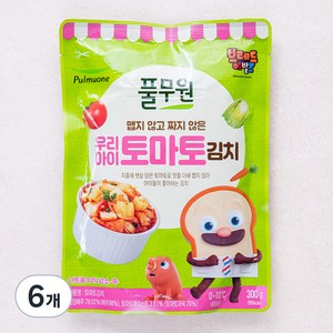 풀무원 우리아이 토마토김치, 300g, 6개