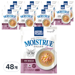 동원 뉴트리플랜 고양이 모이스트루 연어영양스프, 연어, 50g, 48개