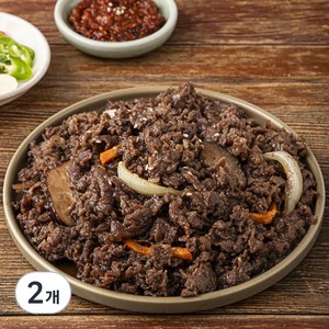 꾸브닝 호주 청정우 양념 소불고기, 1kg, 2개