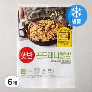 햇반 곤드레나물밥 2인분 (냉동), 433g, 6개