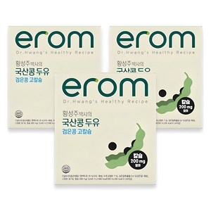 이롬 황성주 박사의 국산콩 두유 검은콩 고칼슘, 4.56L, 3개