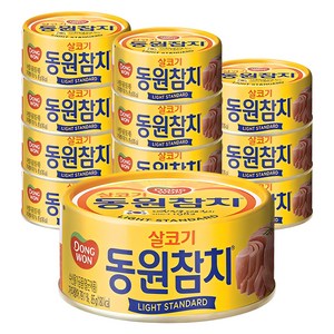 동원참치 라이트 스탠다드 참치, 85g, 12개