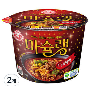 오뚜기 마슐랭 마라탕면 용기 130g, 2개