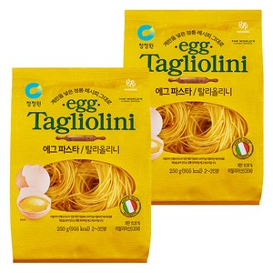 청정원 에그 탈리올리니 파스타, 250g, 2개