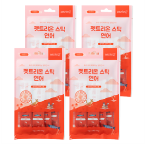 펫트리온 스틱 강아지 고양이 간식 4p, 연어, 50g, 4개