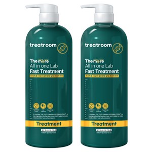 트리트룸 더모어 올인원랩 탈모 트리트먼트, 1.03L, 2개