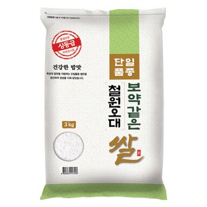 대한농산 2024년산 햅쌀 보약같은 철원오대쌀, 상등급, 3kg, 1개