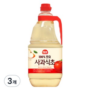 해표 사과식초, 1.8L, 3개