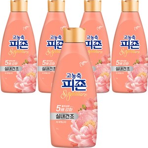 피죤 고농축 시그니처 실내건조 섬유유연제 라피에스타 본품, 1L, 5개