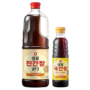 샘표 진간장 세트 금F3 1.7L + 국간장 500ml, 2.2L, 1세트