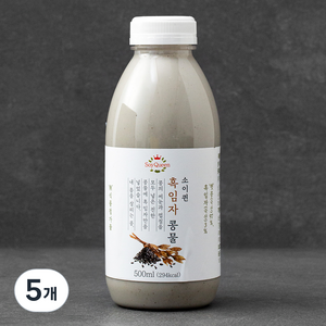 소이퀸 흑임자 콩물, 5개, 500ml