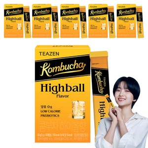 티젠 콤부차 하이볼향, 5g, 10개입, 6개