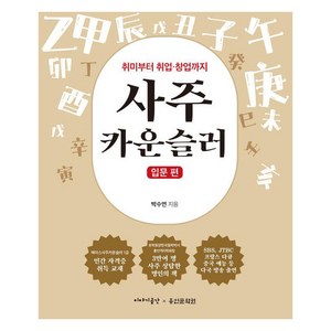 사주 카운슬러: 입문 편:취미부터 취업 창업까지, 박수연, 이야기공간